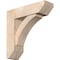 Ekena Millwork Thorton Slat Smooth Bracket w/ Offset Brace, Douglas Fir, 7 1/2"W x 26"D x 26"H BKT0806X26X26THR06SDF - alternate 1